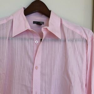 H&M men’s long sleeve pink summer shirt.